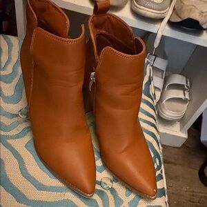 Brown Leather Ankle Boots